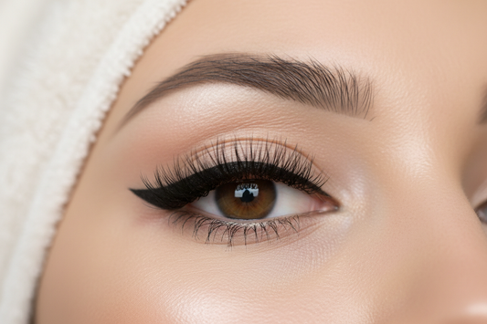 Professional winged eyeliner application demonstrating perfect technique for flawless eye makeup